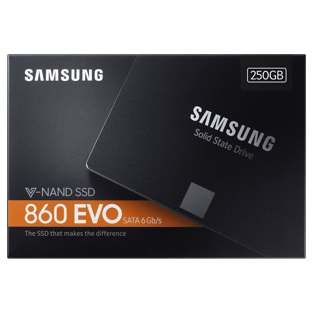 фото SSD диск Samsung диск SSD 250GB 860 Evo, SATA-III, R/W - 540/520 MB/s, 2.5", MJX, V-NAND 3bit MLC, черный
