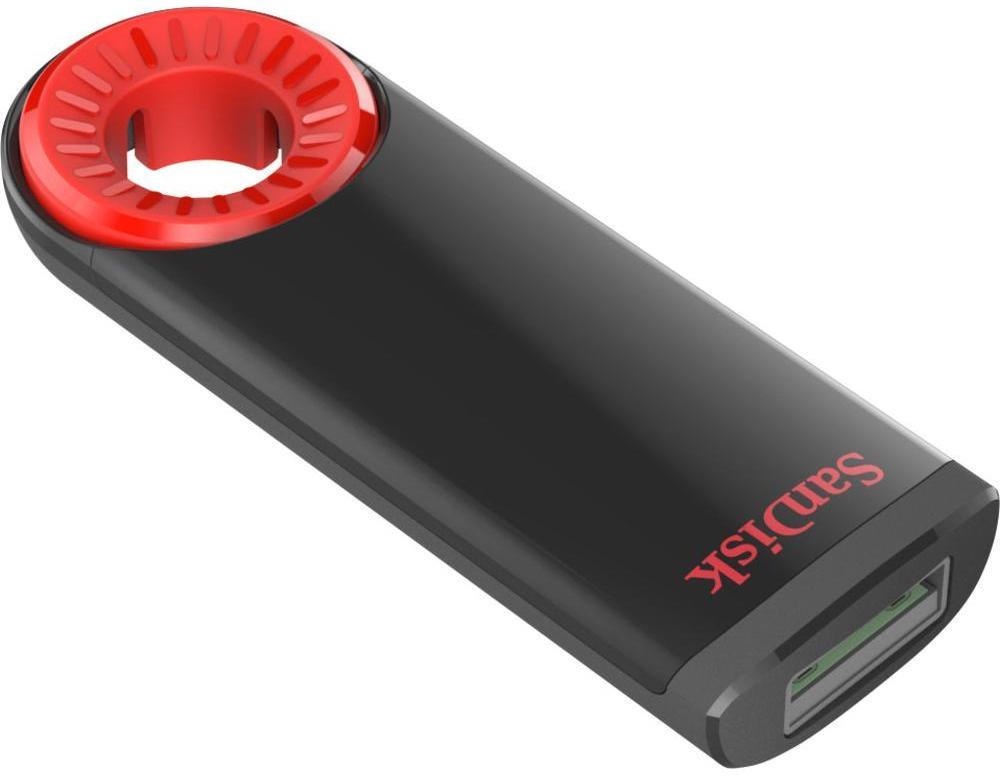 фото USB Флеш-накопитель SanDisk USB  16GB  Cruzer Dial, черный, красный