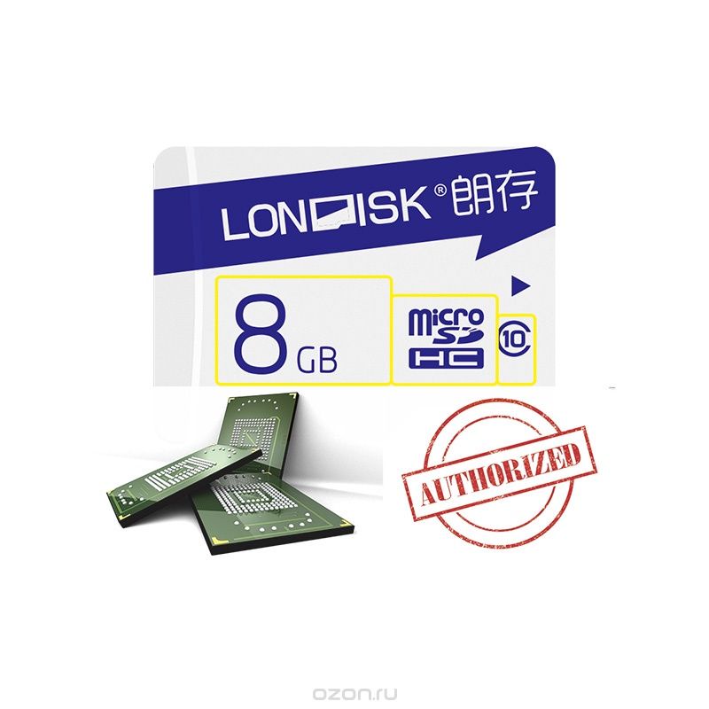 фото Карта памяти londisk ROBOT 8ГБ Class 10 U1 +SD адаптер  microSDXC UHS-I ,1DGQ8Q3A9B