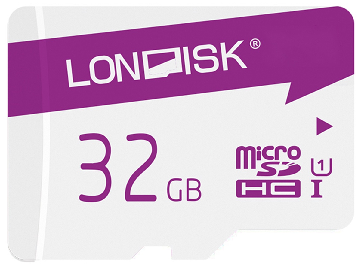 фото Карта памяти londisk Robot 32ГБ Class 10 U1   microSDXC UHS-I 1+SD адаптер DGQ8RNFWB ,белый