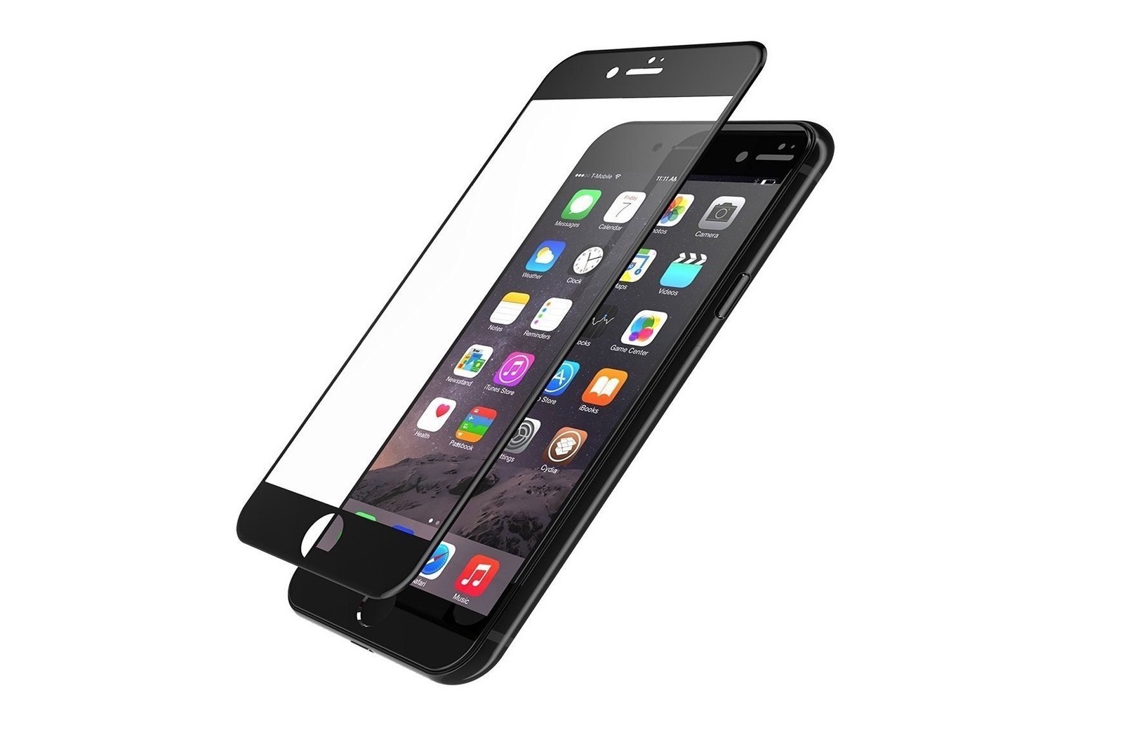 фото Защитное стекло Gurdini Full 6D 903105 для Apple iPhone 6/6S, черный