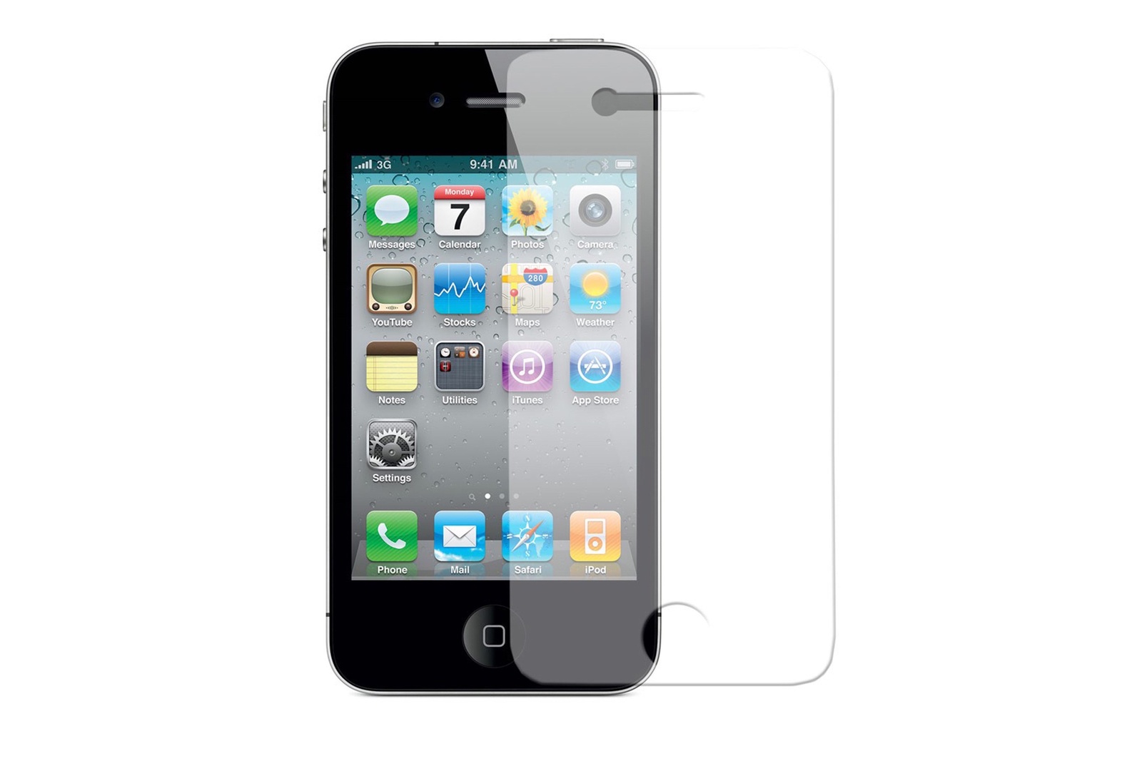 фото Защитное стекло Gurdini Class 0.26 mm для Apple iPhone 4/4S, прозрачный
