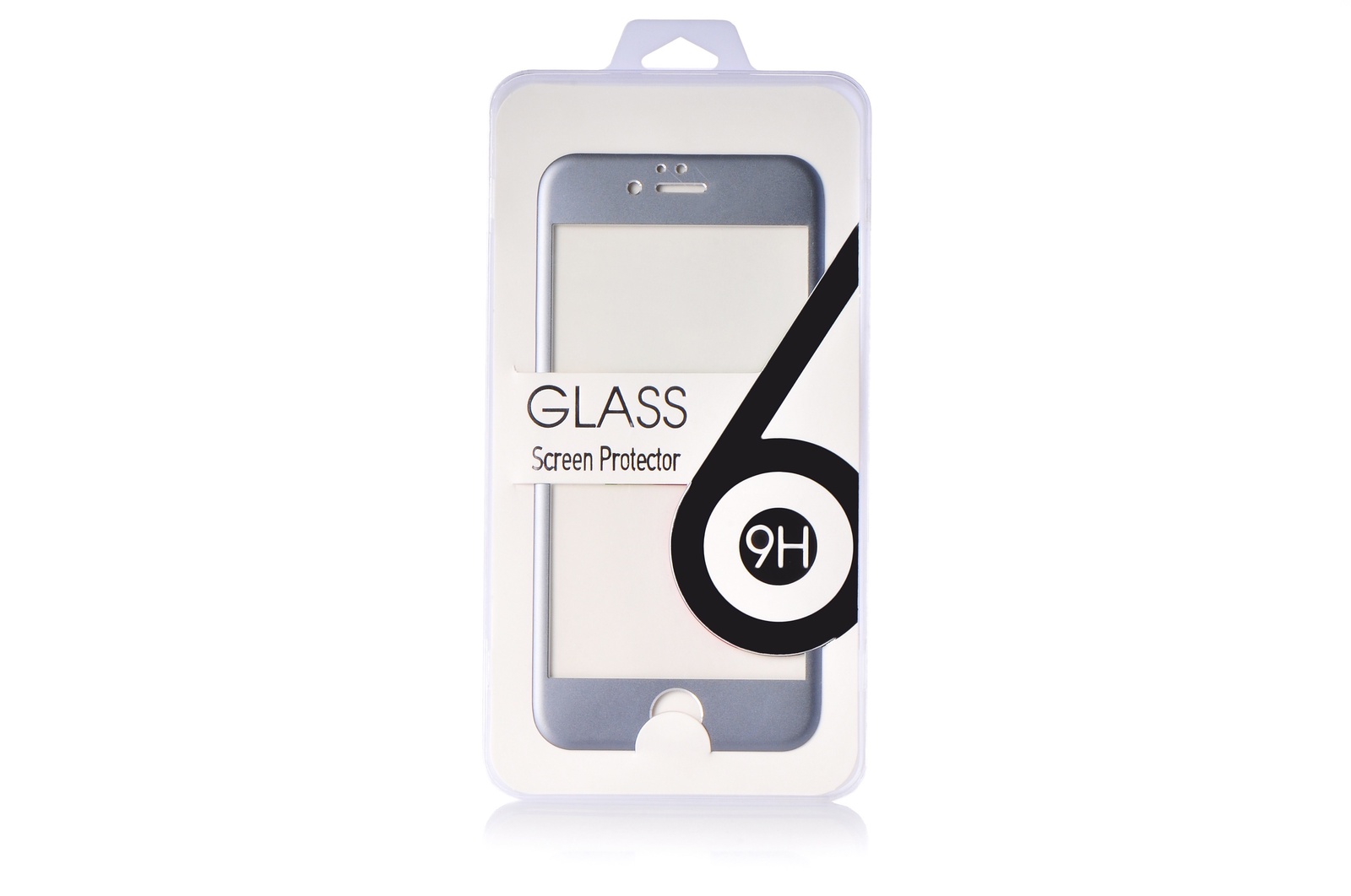 фото Защитное стекло Gurdini Glass 0.26 mm с рамкой графит для Apple iPhone 6/6S 4.7", черно-серый