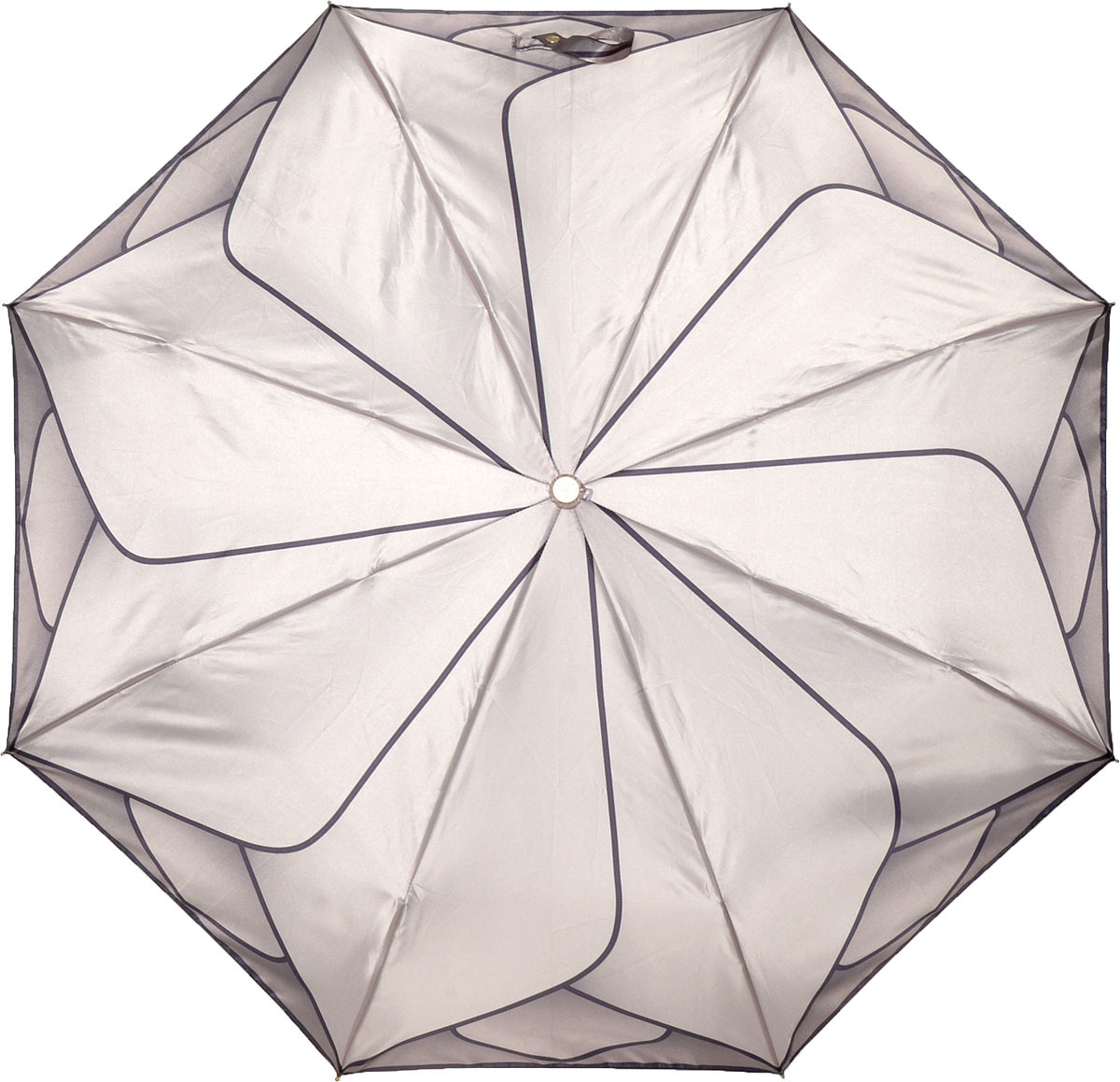 Зонт женский Fabretti, автомат, 3 сложения, цвет: серый. P-17102-8