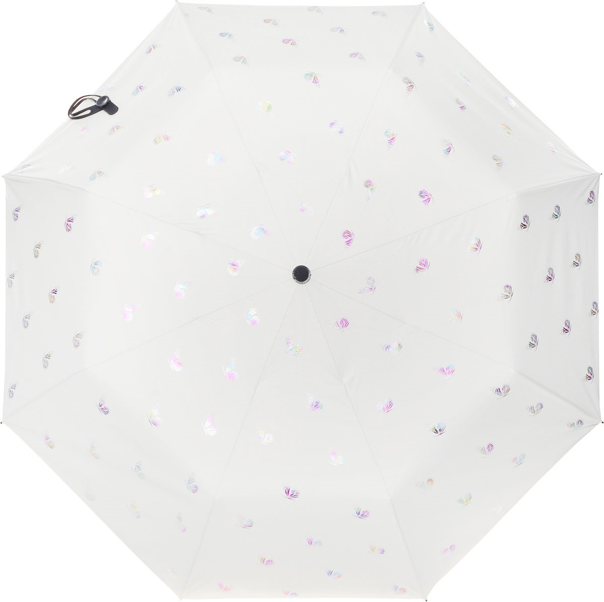 Зонт складной женский Kawaii Factory Бабочки, цвет: белый. KW041-000057
