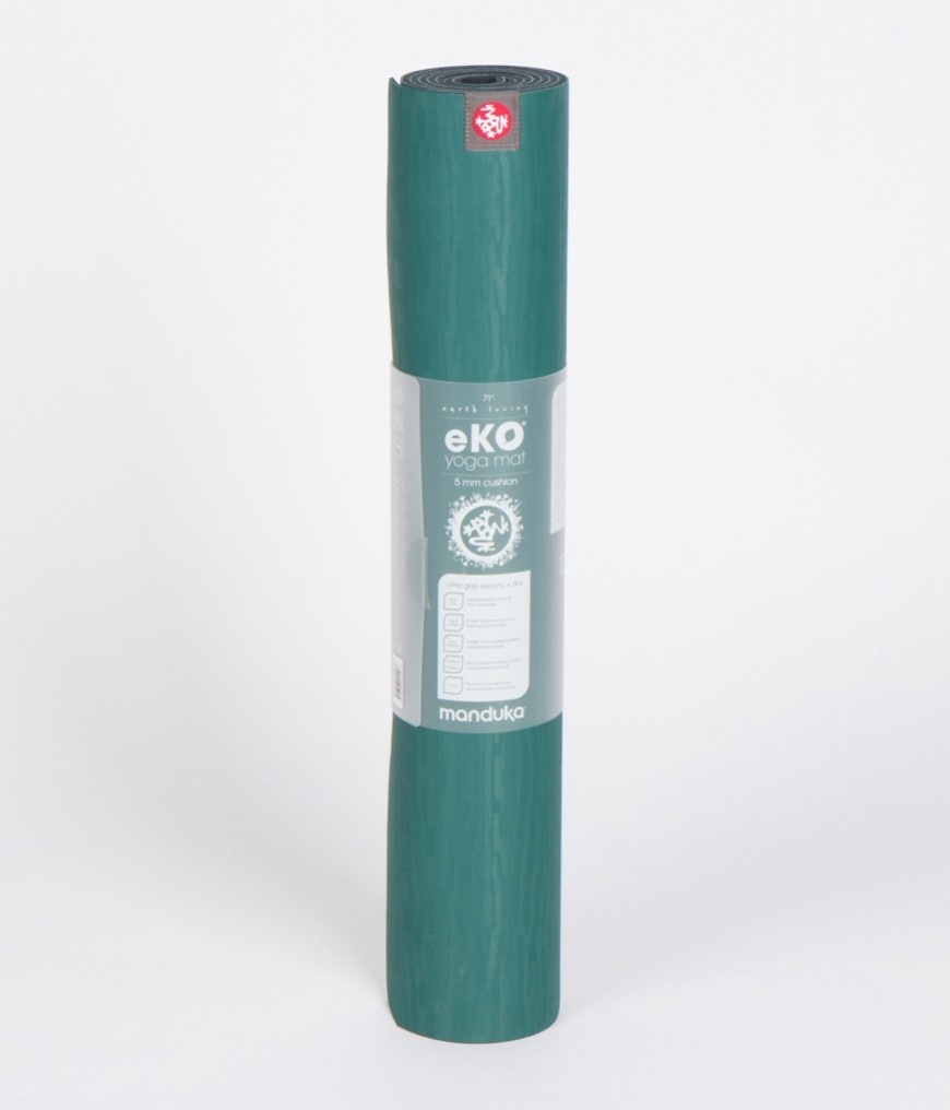 фото Коврик для йоги и фитнеса Manduka EKO Sage 180*66*0,5см, темно-зеленый