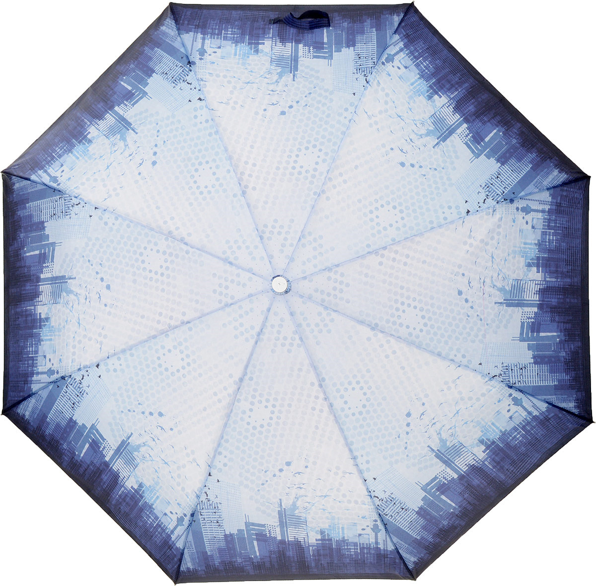 Зонт женский Fabretti, автомат, 3 сложения, цвет: голубой. L-18119-6