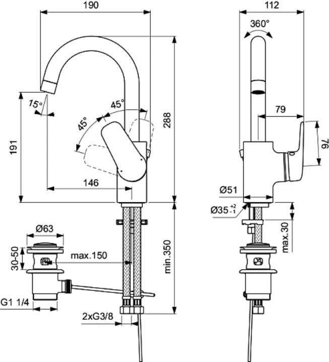 фото Смеситель Ideal Standard Смеситель для раковины