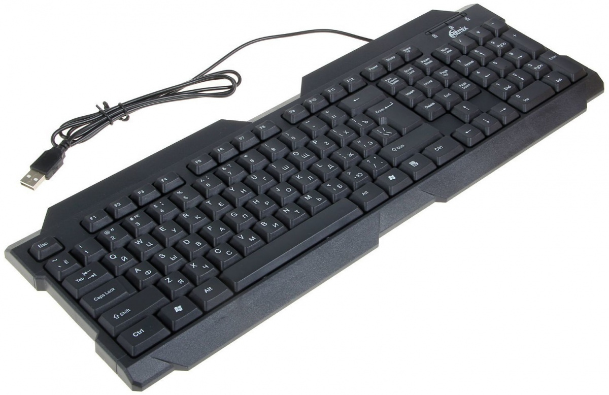 фото Клавиатура RITMIX Проводная RKB-121, USB, черный