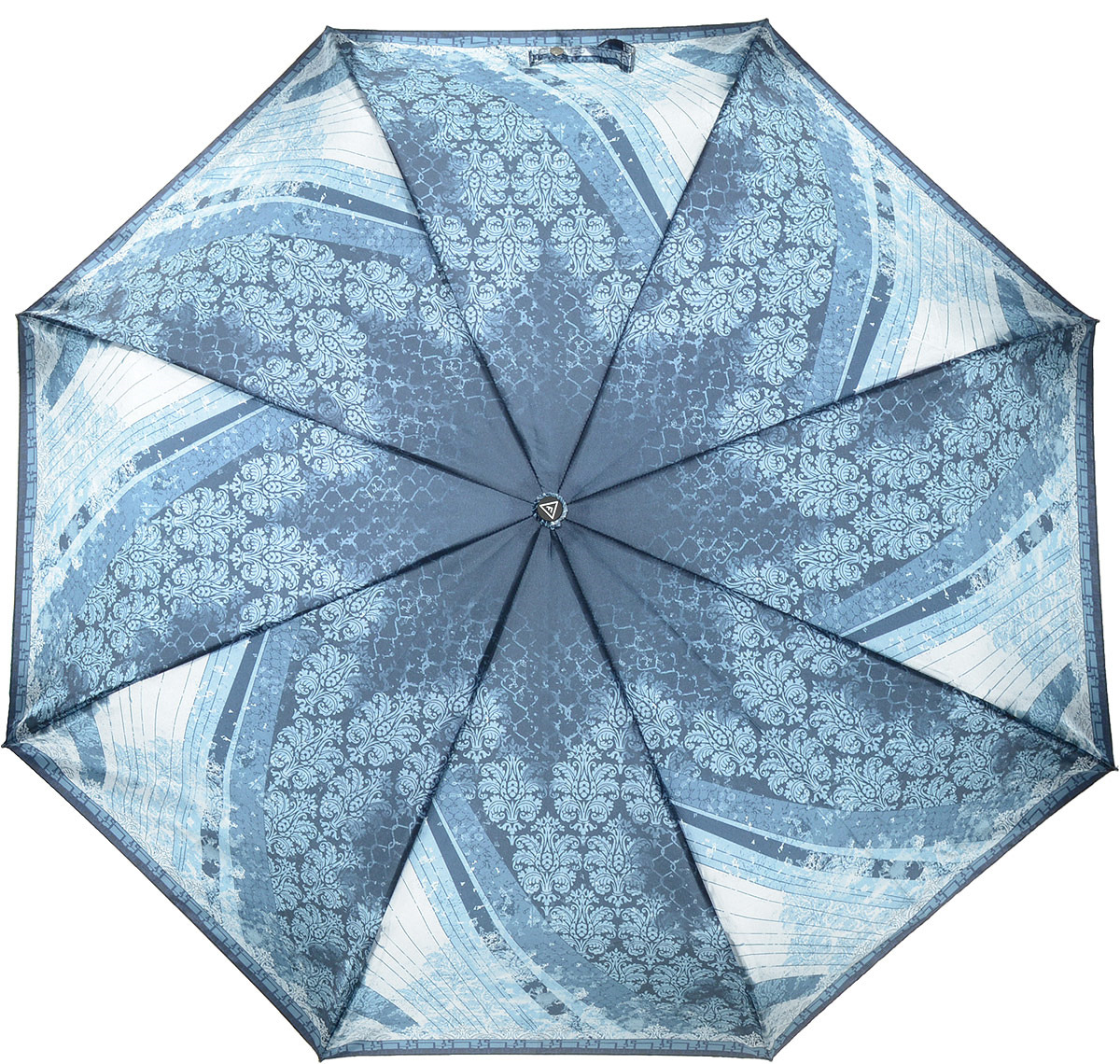 Зонт женский Fabretti, автомат, 3 сложения, цвет: синий. S-18105-6