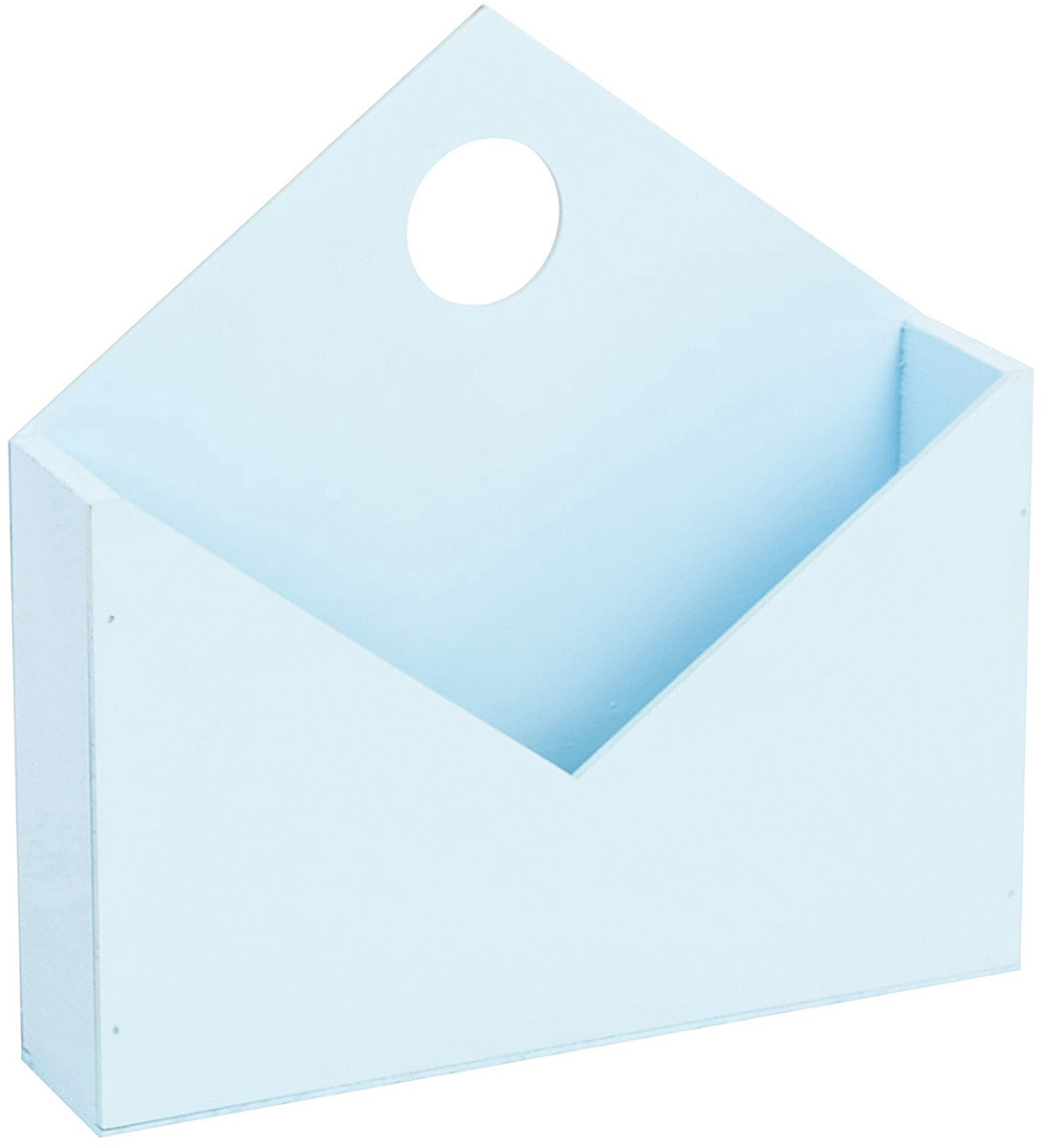фото Ящик-конверт садовый Дарите Счастье №2, 3334635, пастельно-голубой, 24 х 24 х 5,5 см