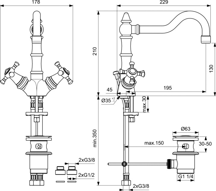 фото Смеситель Ideal Standard Смеситель для раковины