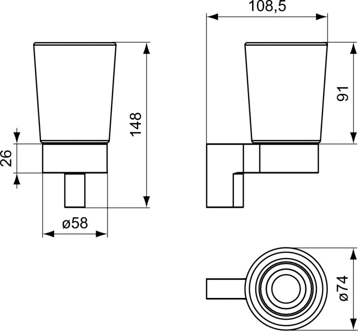 фото Стакан для ванной комнаты Ideal Standard Стакан