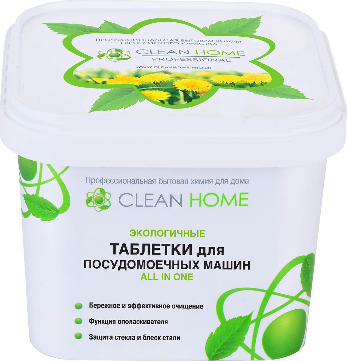 фото Таблетки для мытья посуды Clean Home All in One, для посудомоечных машин, 30 шт