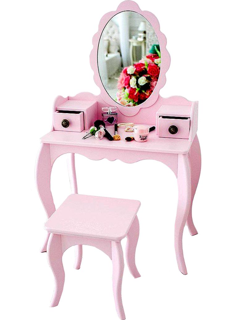 фото Туалетный столик для девочек "СКАЗКА" (розовый) Мастерская сказка