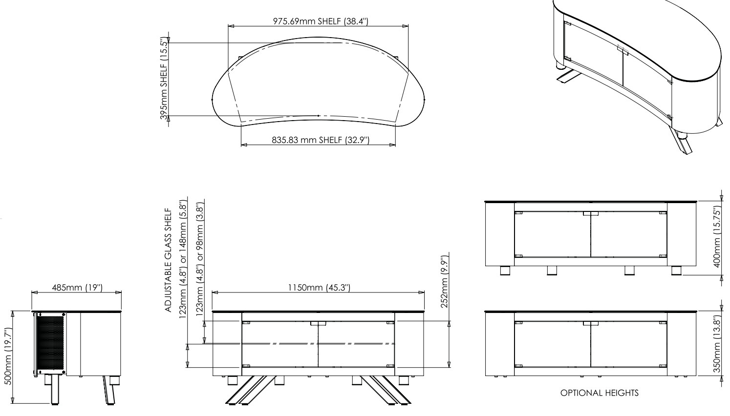 фото Стойка для ТВ AVF FS1150BAYW