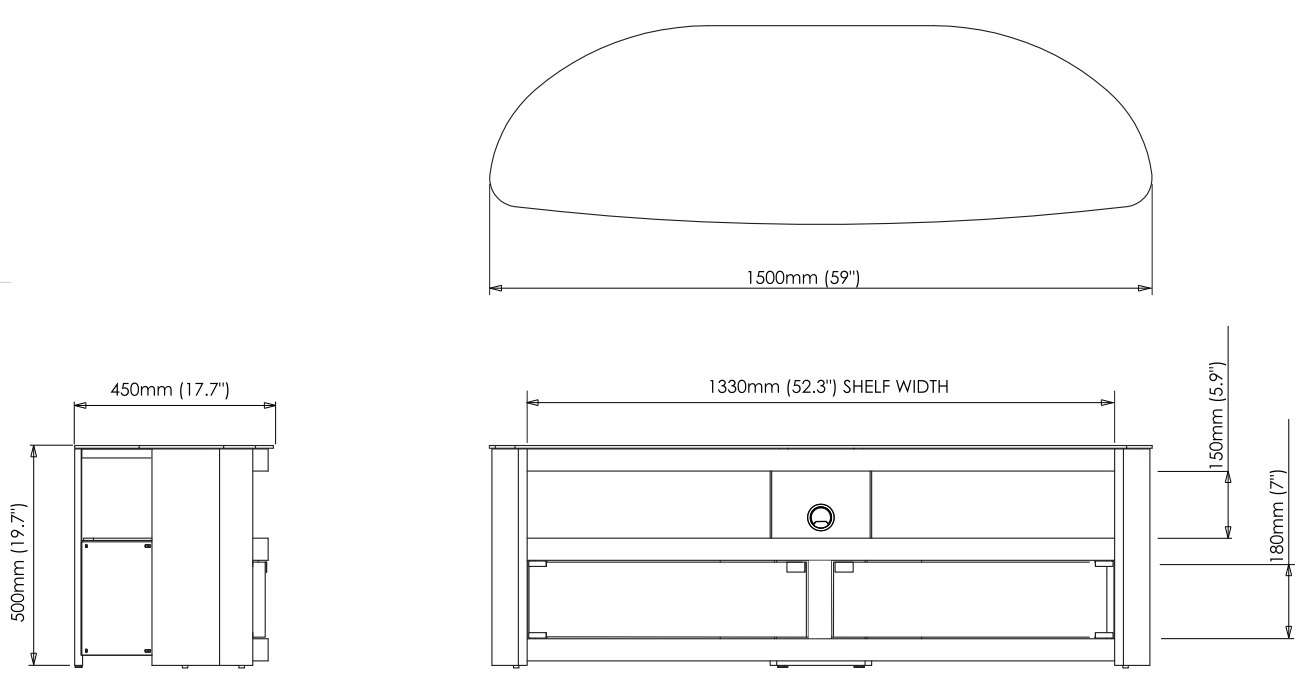 фото Стойка для ТВ AVF FS1500BURB