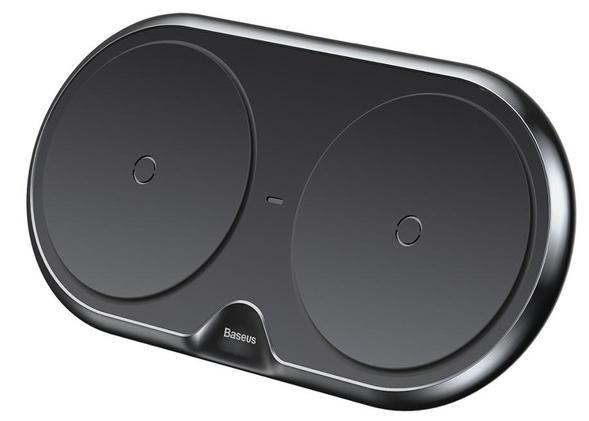 фото Беспроводное зарядное устройство Baseus Dual Wireless Charger (WXXHJ) на два устройства, черный