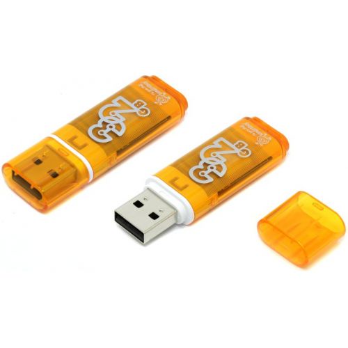 фото USB Флеш-накопитель Smart Buy Glossy, оранжевый Smartbuy