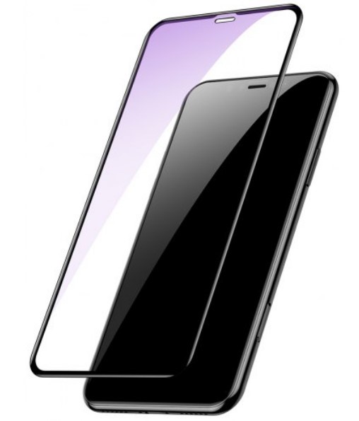 фото Защитное стекло Baseus Curved-Screen Anti Blue Light Glass (SGAPIPH65-TE01) для iPhone Xs Max , черный