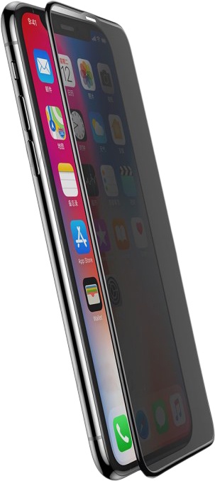 фото Защитное стекло Baseus Rigid-edge Anti-spy Curved-screen (SGAPIPH61-ATG01) для iPhone XR, черный