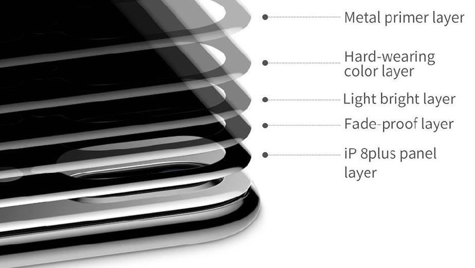 фото Защитное стекло Baseus 4D Tempered Back Glass  для задней панели iPhone 8, серебристый