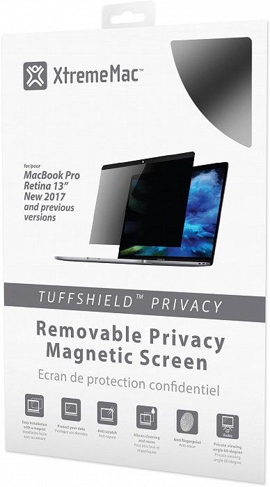 фото Защитная пленка XtremeMac Removable Privacy Screen Protector (MBP2-TP13-13) для MacBook Pro 13", черный