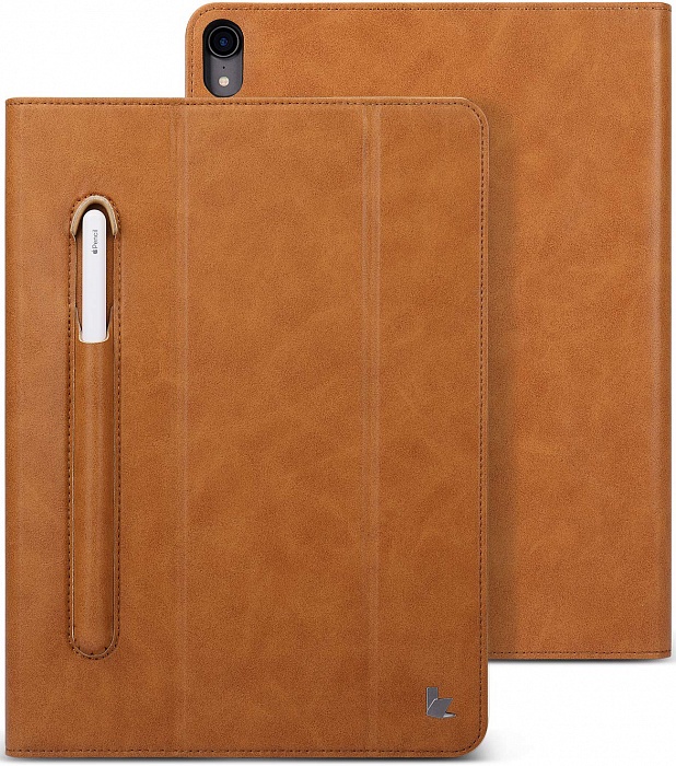 фото Чехол для планшета Jison Mircofiber Leather Case (JS-PRO-45M) для iPad Pro 11, коричневый