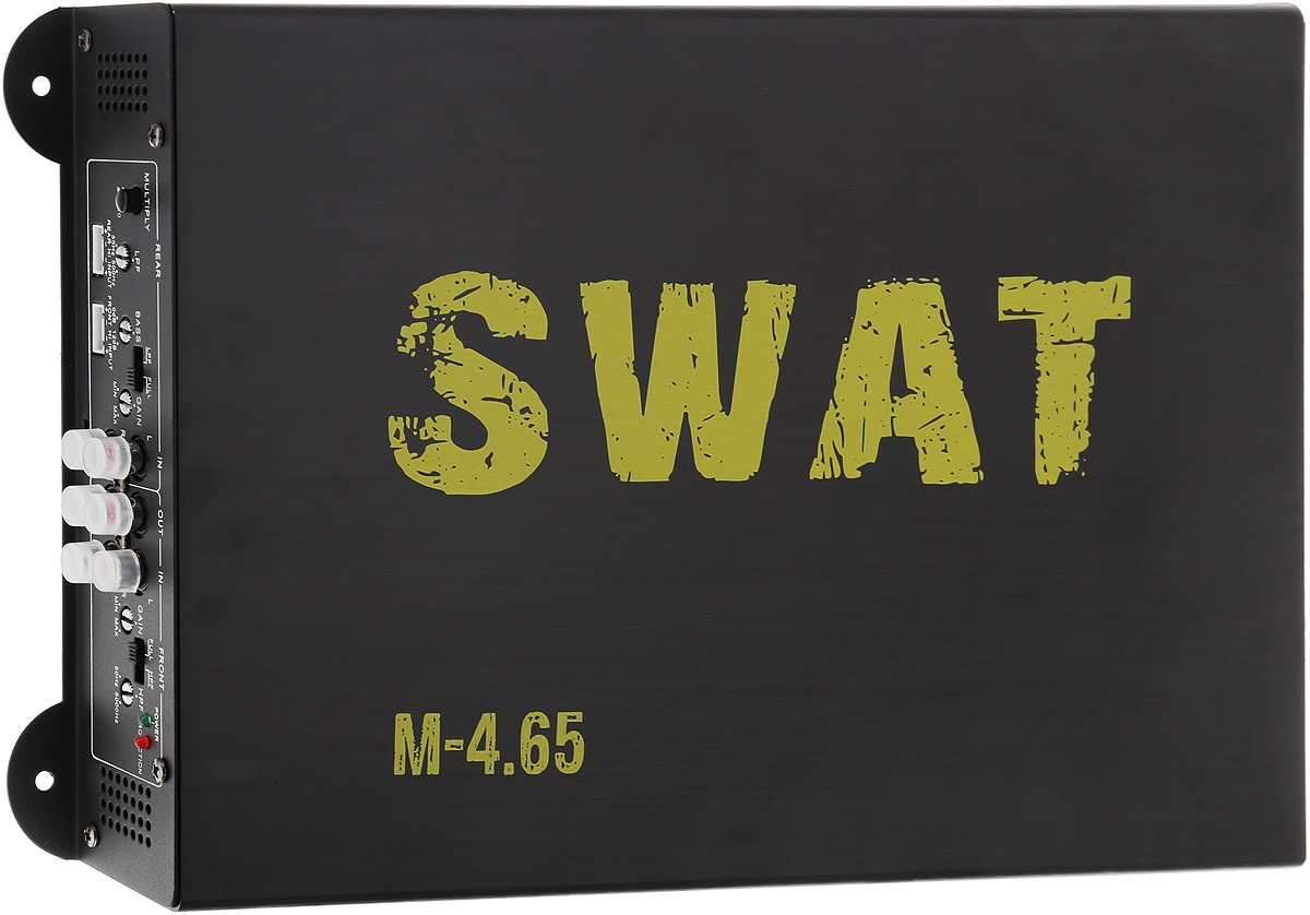 Усилитель звука SWAT "M-4.65", цвет: черный, аналоговый, 4х65 Вт (class AB)