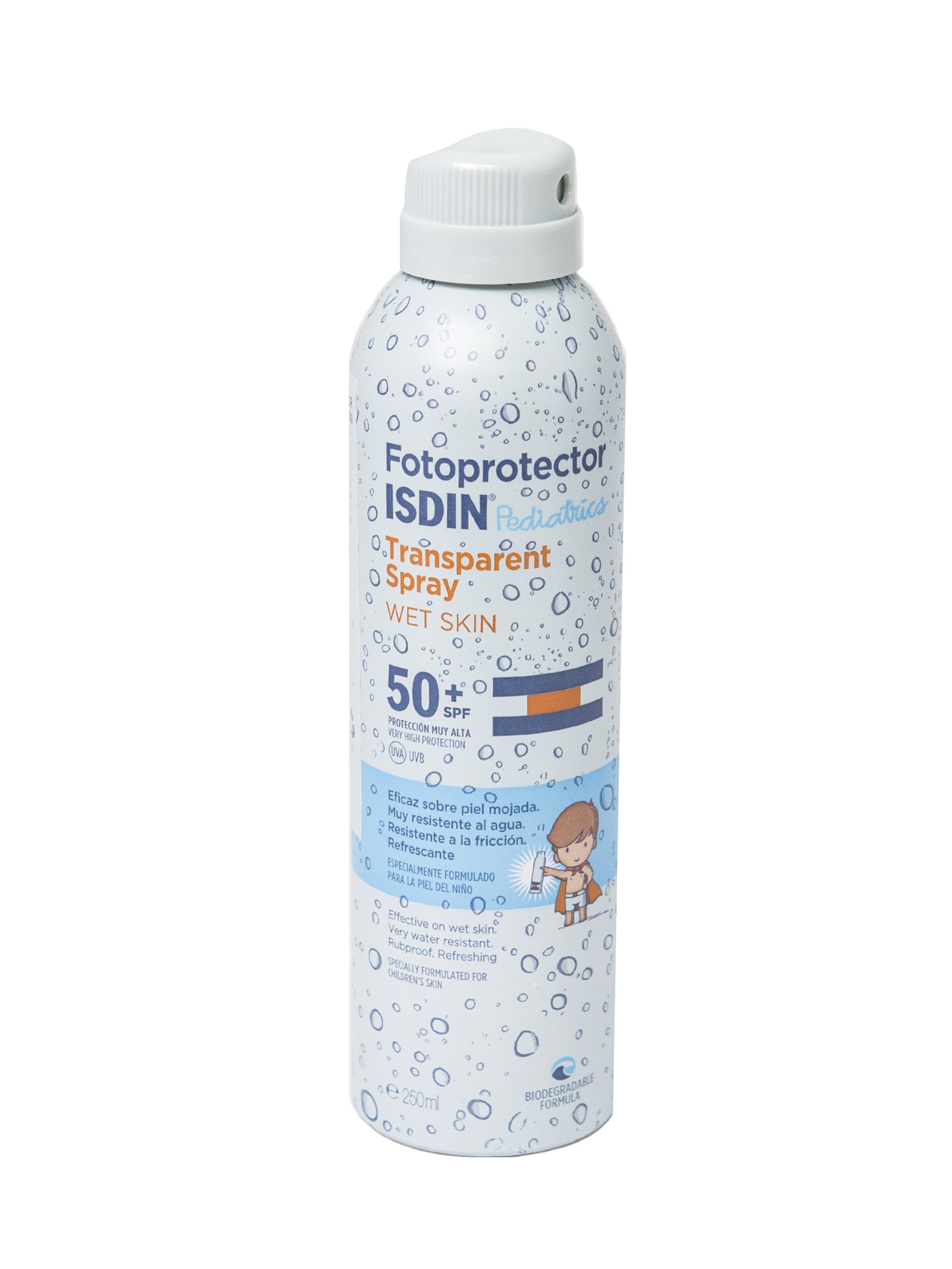 Isdin Fotoprotector Pediatrics Transparent Spray Wet Skin SPF 50+ Спрей  солнцезащитный для детей