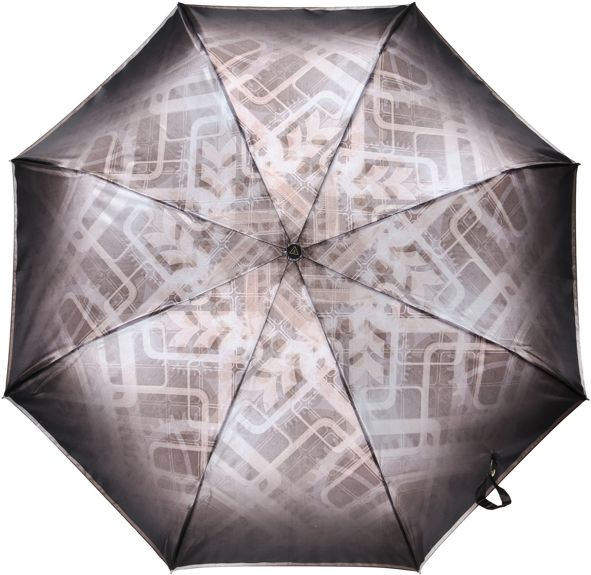 Зонт женский Fabretti, автомат, 3 сложения, цвет: серый. S-17109-8
