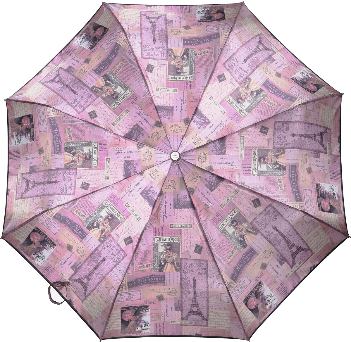 Зонт женский Fabretti, автомат, 3 сложения, цвет: розовый. L-17116-9
