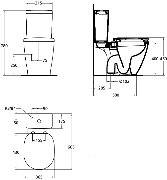 фото Унитаз Ideal Standard Унитаз, белый