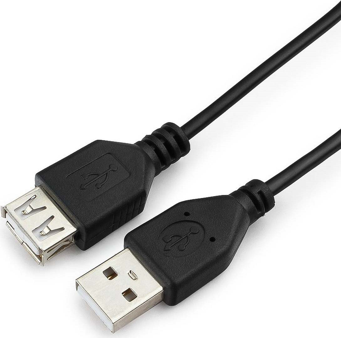 ГарнизонУдлинителькабеляUSB2.0Type-A/USB2.0Type-A,1.8м,черный