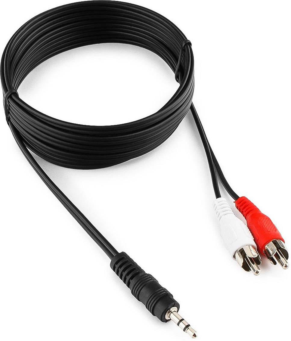 фото Аудио-кабель Cablexpert 3.5 мм, 2,5 м, CCA-458-2.5M, черный