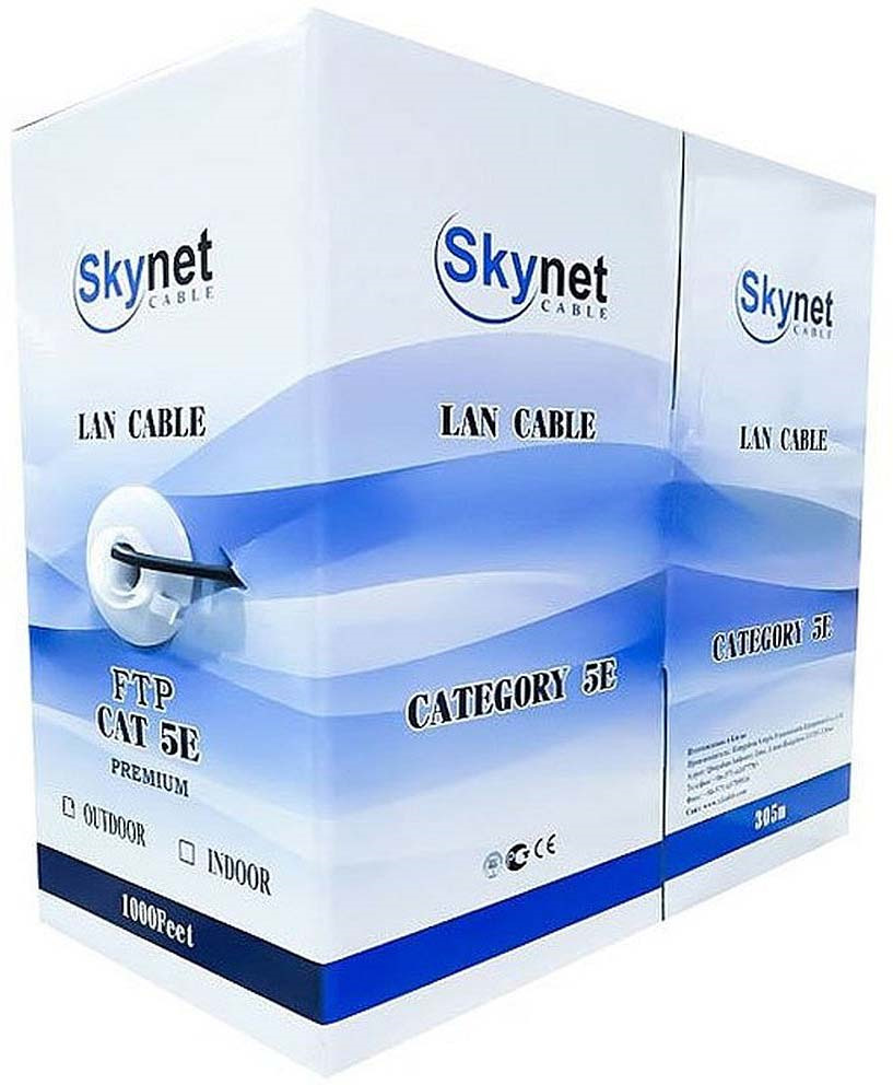 фото Кабель SkyNet Premium FTP outdoor, 305 м, CSP-FTP-4-CU-OUT, черный