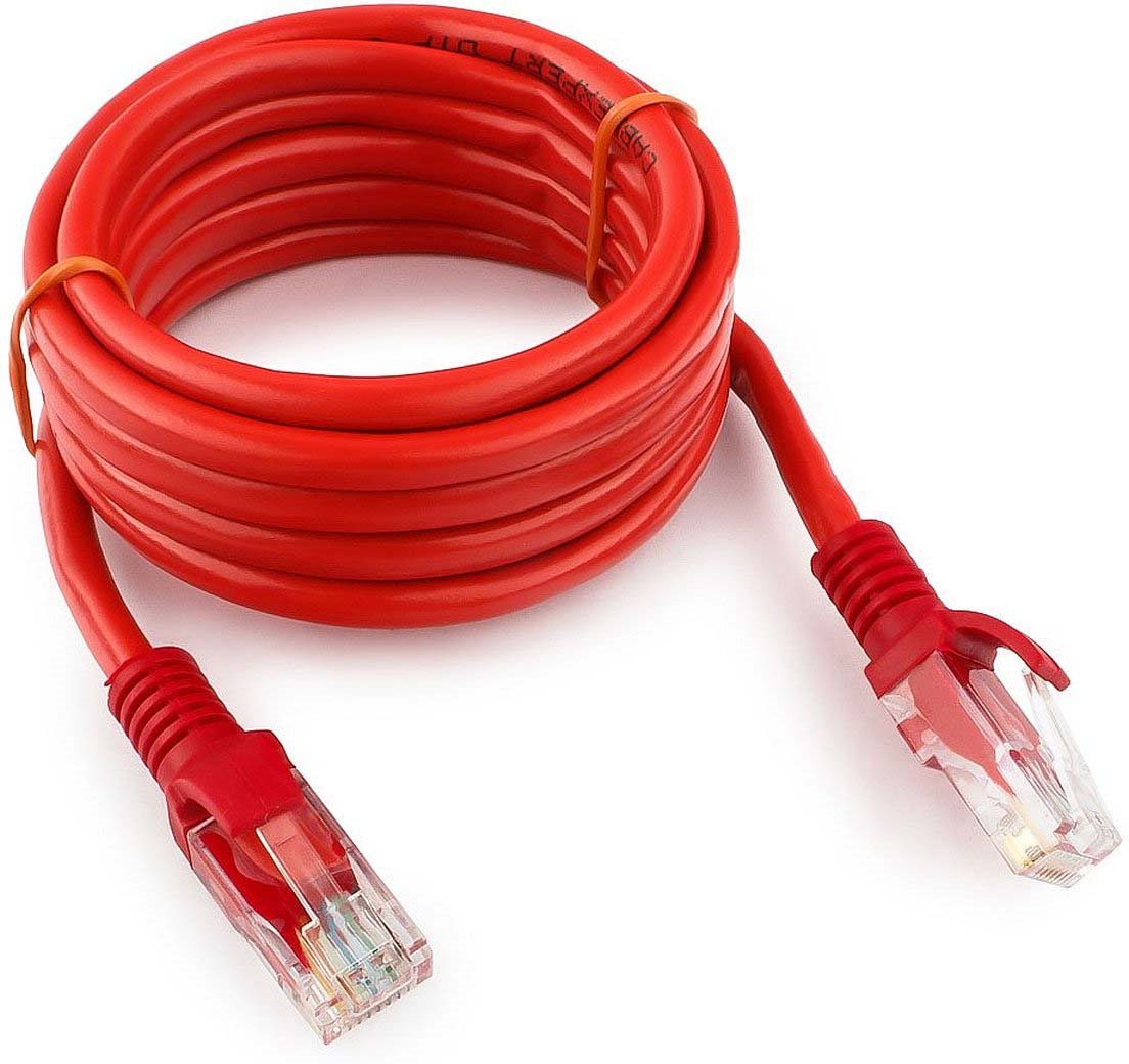 фото Кабель патч-корд UTP Cablexpert RJ-45, 2 м, PP12-2M/R, красный