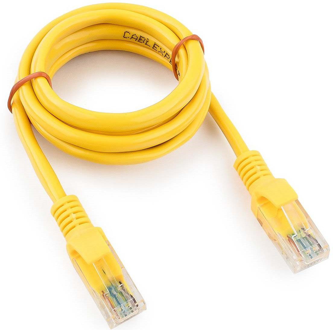 фото Кабель патч-корд UTP Cablexpert RJ-45, 1 м, PP12-1M/Y, желтый