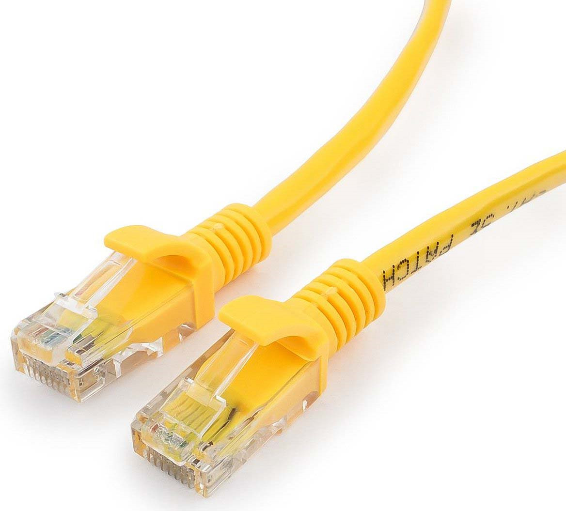 фото Кабель патч-корд UTP Cablexpert RJ-45, 1 м, PP12-1M/Y, желтый