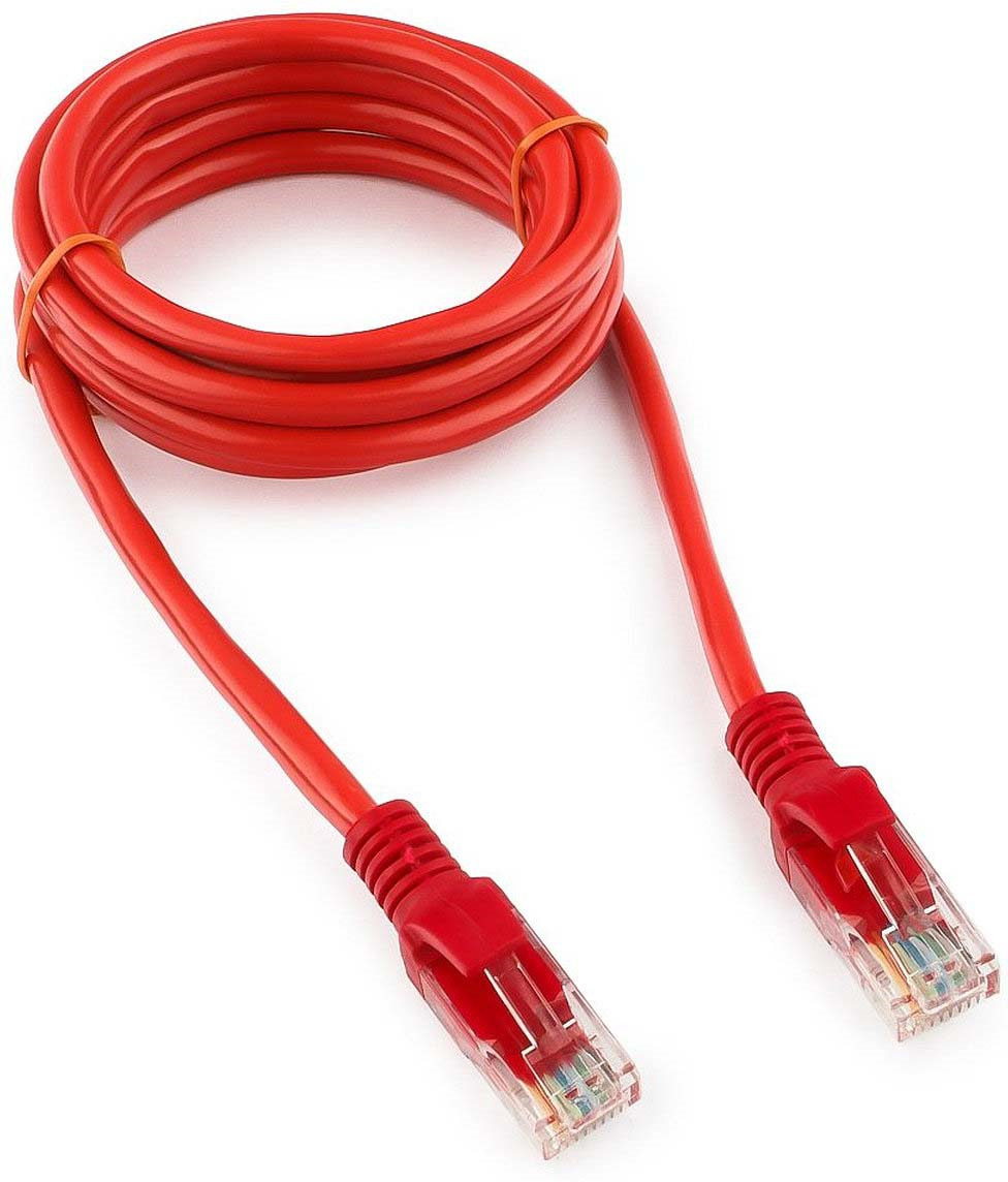 фото Кабель патч-корд UTP Cablexpert RJ-45, 1,5 м, PP12-1.5M/R, красный