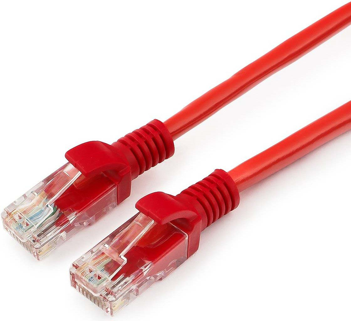 фото Кабель патч-корд UTP Cablexpert RJ-45, 1,5 м, PP12-1.5M/R, красный