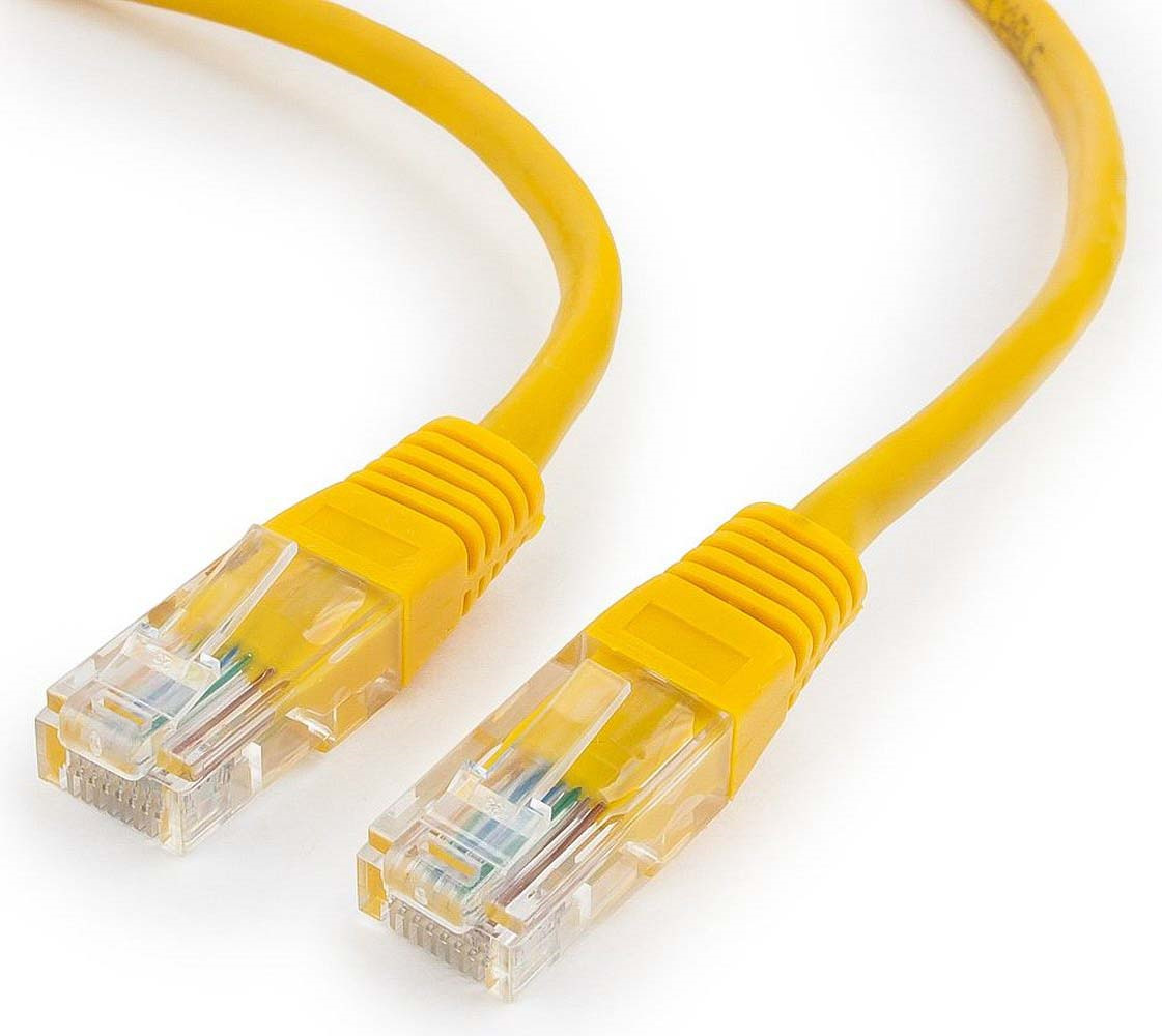 фото Кабель патч-корд UTP Cablexpert RJ-45, 1,5 м, PP12-1.5M/Y, желтый