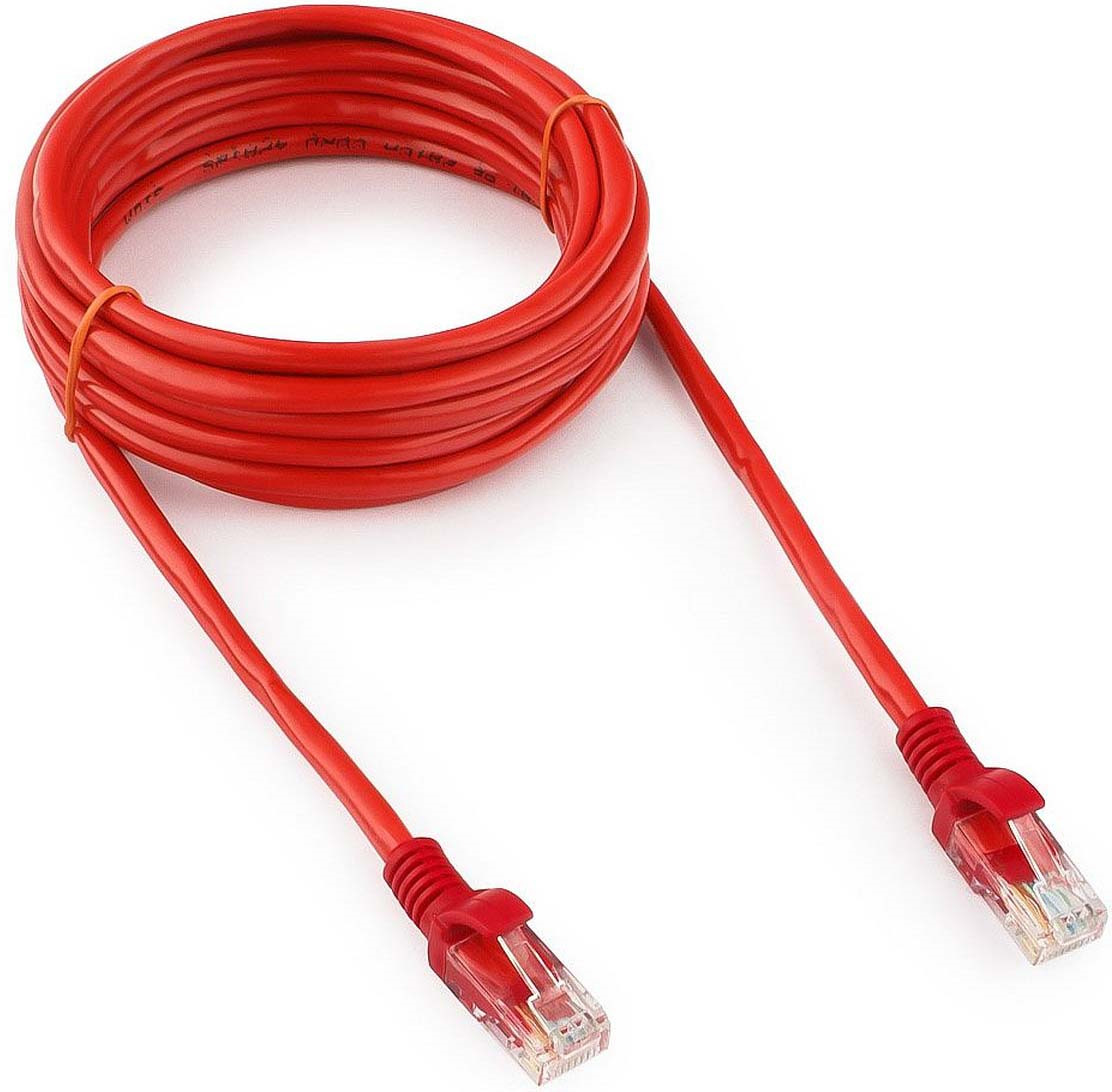 Cablexpert Кабель для интернет-соединения RJ-45/RJ-45, 3 м, красный