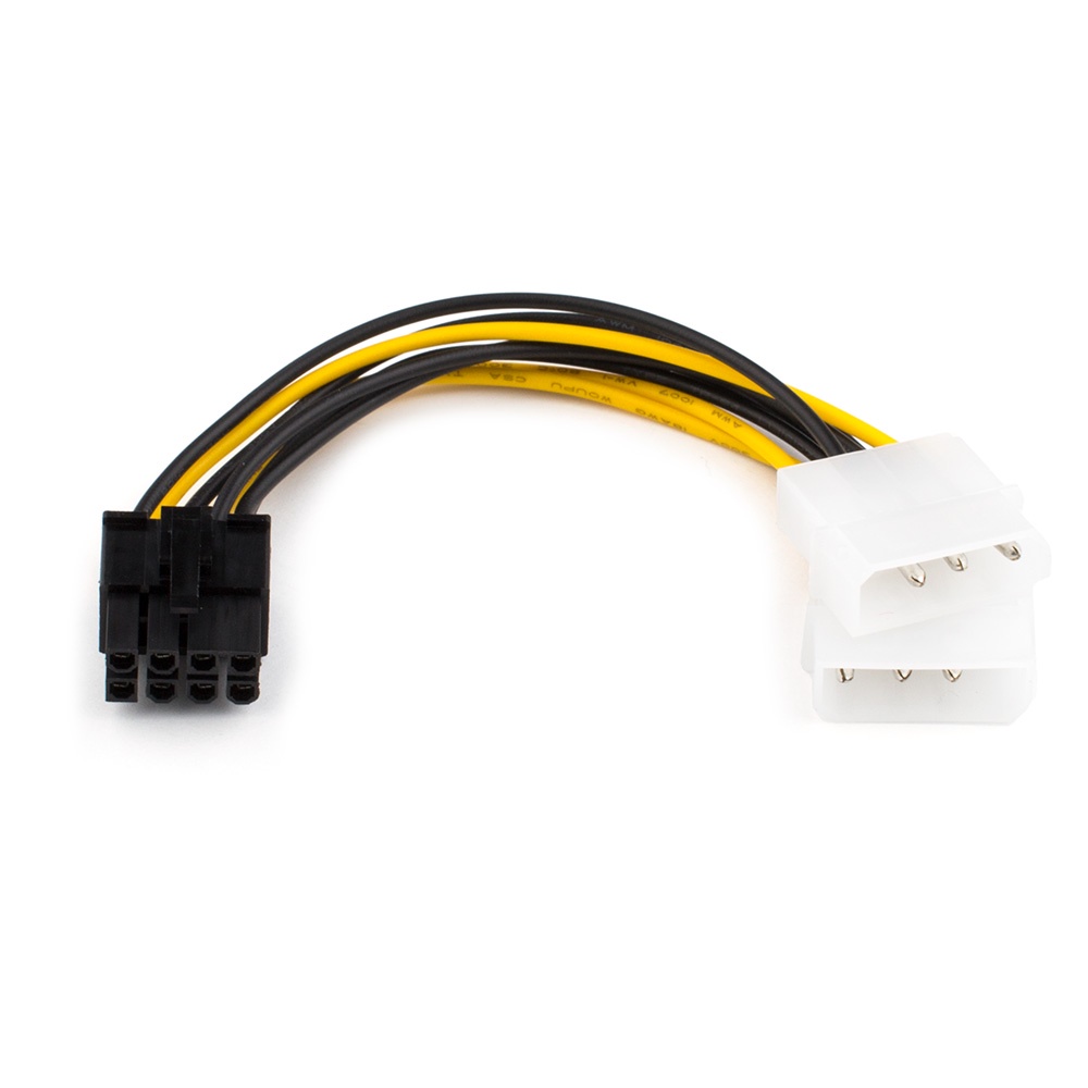 фото Кабель ATcom питания (Video power) 8 pin to 2 molex, AT8604, черный