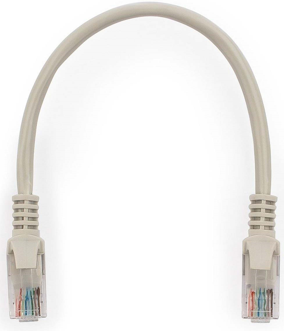 фото Кабель патч-корд UTP Cablexpert RJ-45, 0,25 м, PP12-0.25M, серый