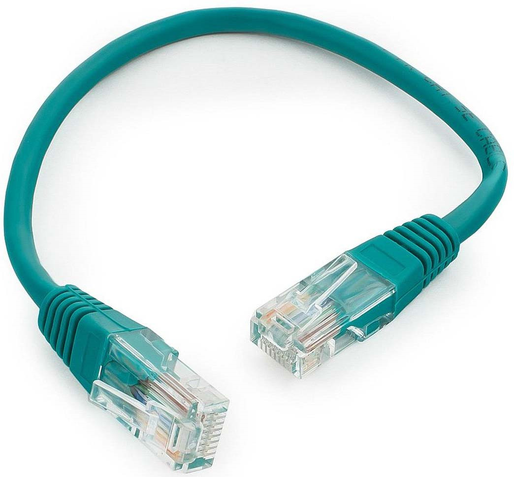 фото Кабель патч-корд UTP Cablexpert RJ-45, 0,25 м, PP12-0.25M/G, зеленый