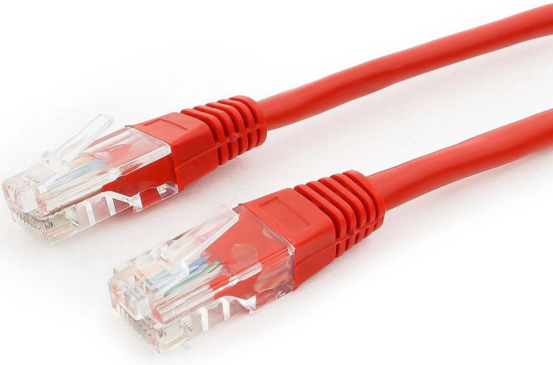 фото Кабель патч-корд UTP Cablexpert RJ-45, 0,25 м, PP12-0.25M/R, красный