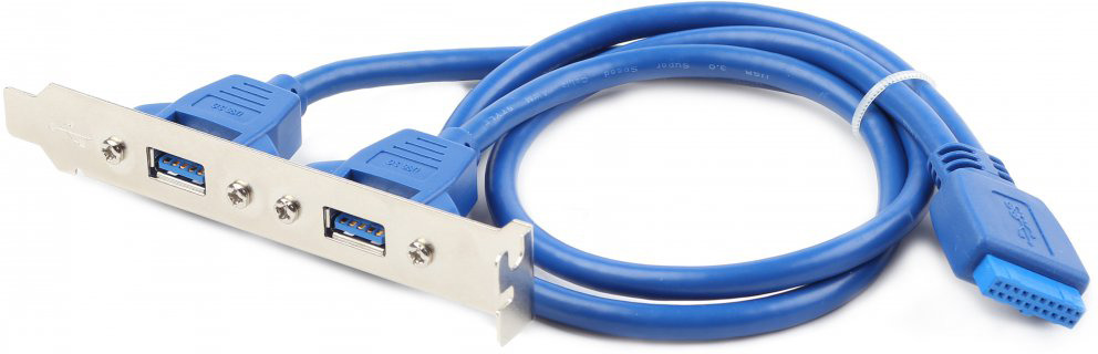 фото Кабель Cablexpert USB 2.0, CC-USB3-RECEPTACLE, синий