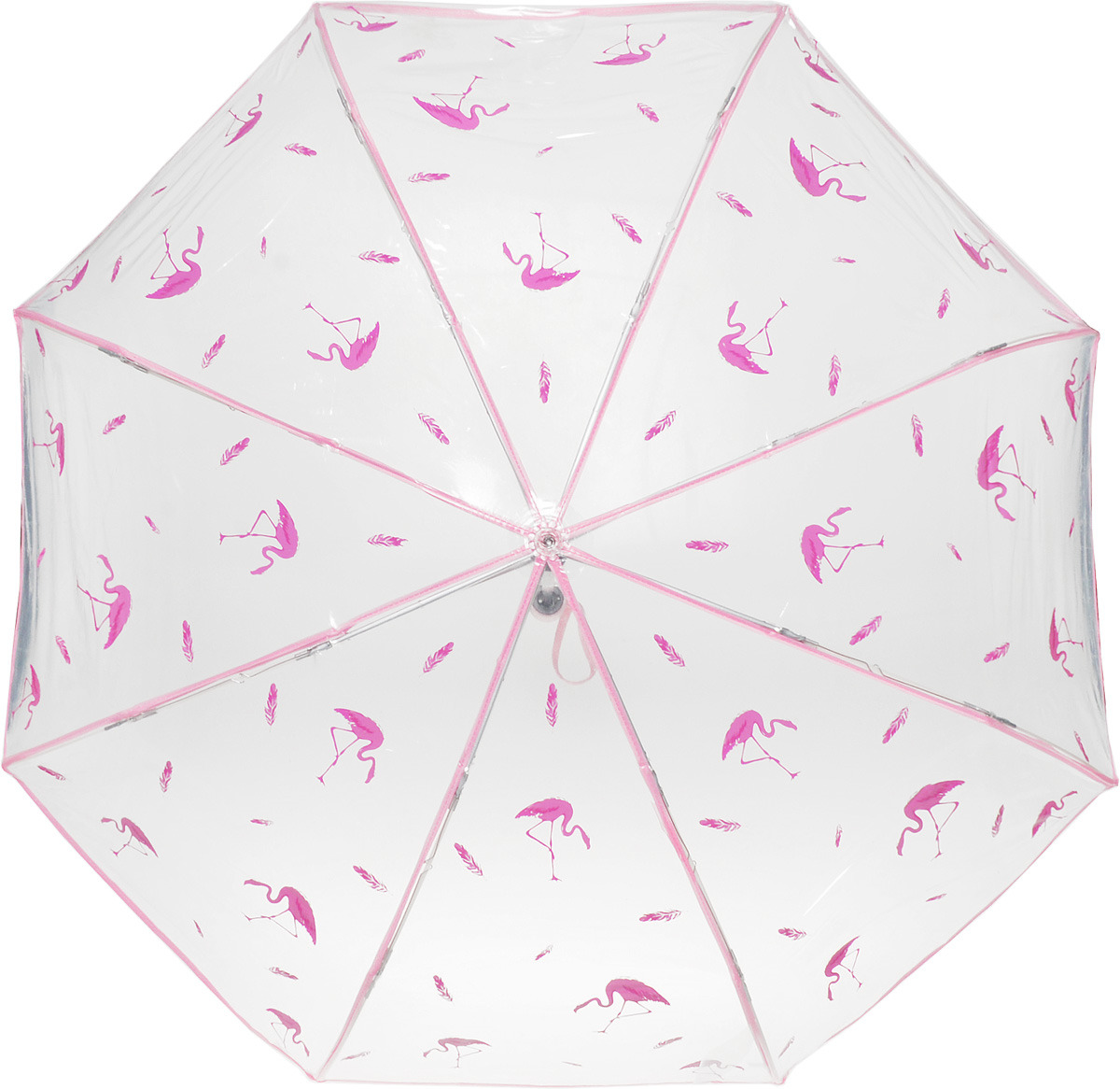 Зонт складной женский Kawaii Factory Фламинго, цвет: розовый. KW041-000049