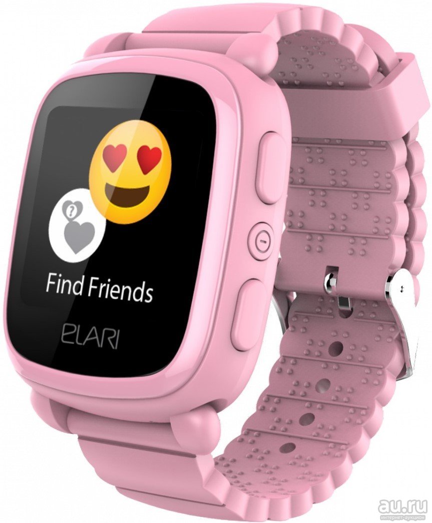 Умные часы для детей Elari Детские часы KidPhone 2 Pink, розовый